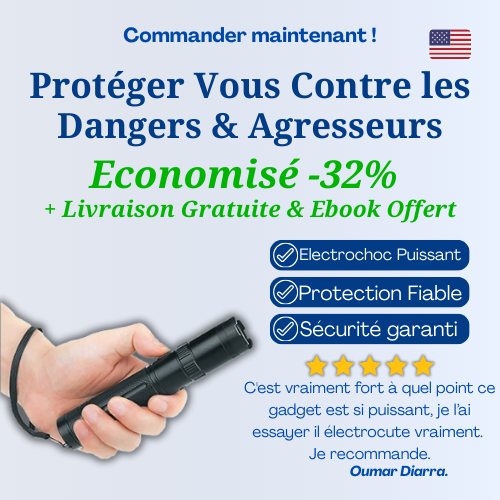 BatyTaz™ - Bâton Électrique de Protection
