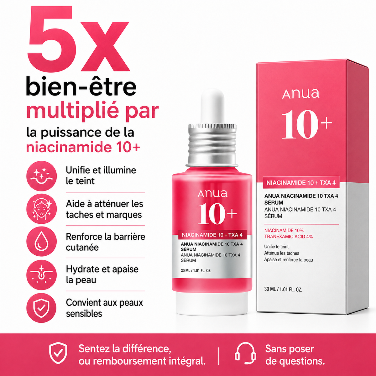 Anua 10+™ - Sérum pour le visage