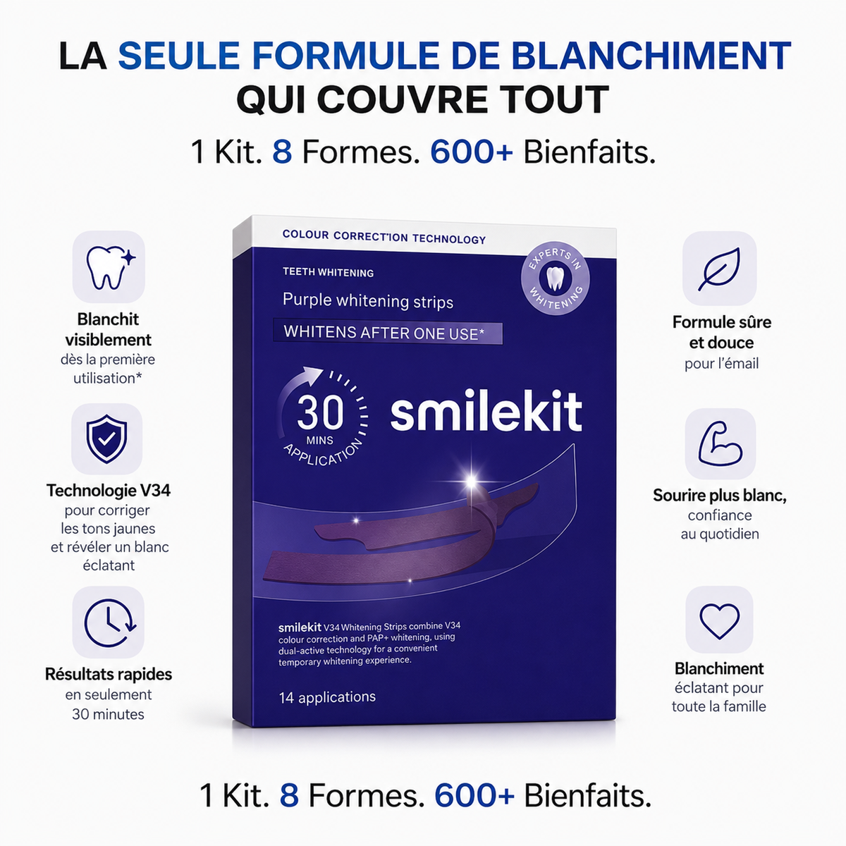 SmileKit™ - Bandes de blanchiment